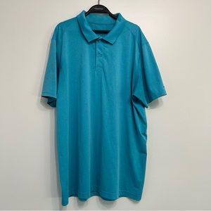 Bonobos M-Flex Cyan/Aqua Blue Men’s Golf Polo Sz Large